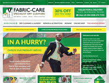 Tablet Screenshot of fabric-care.co.uk